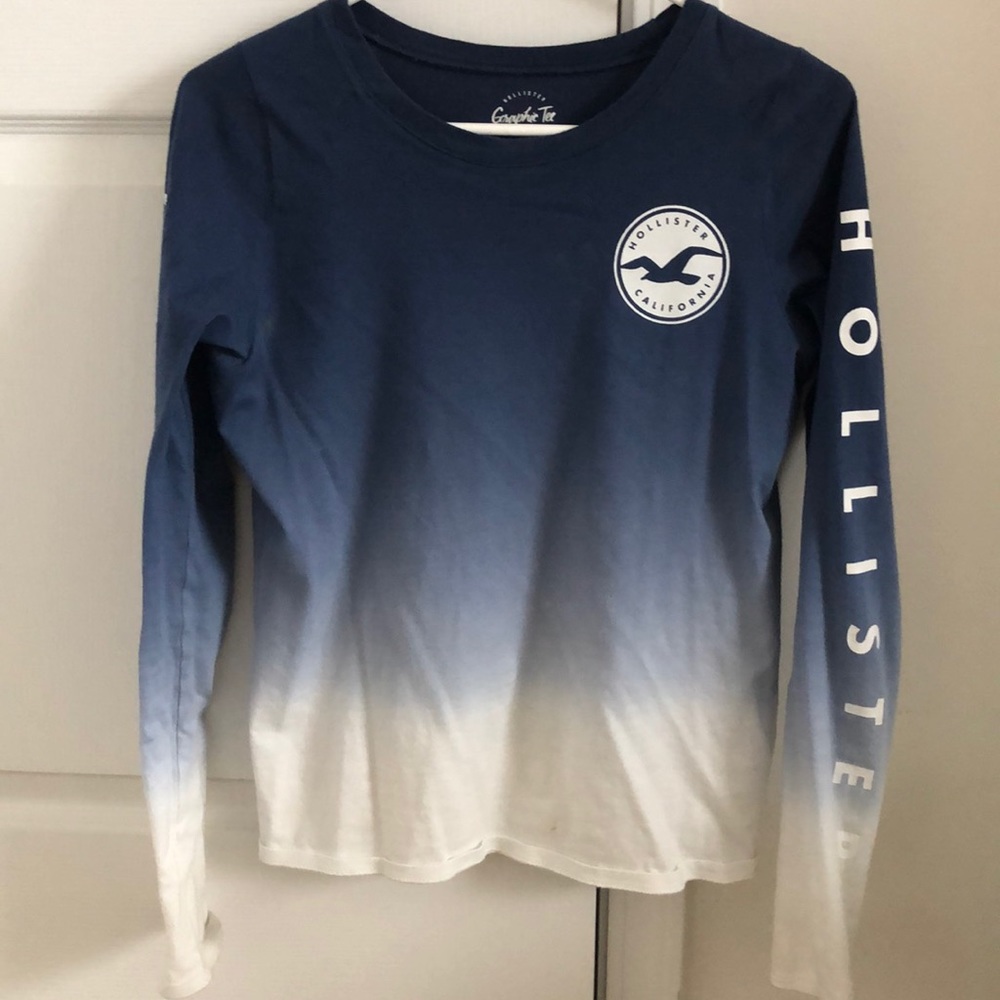 Hollister Ombré Graphic Long Sleeve Tee